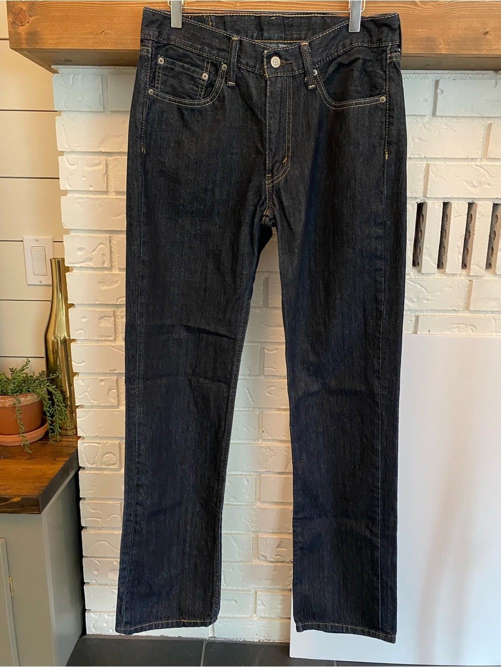 Levi’s 514 Men’s Straight Fit Dark Wash Jeans W32 L34 Classic Denim